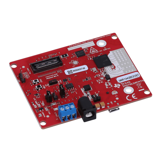 Texas Instruments IWR1443BOOST User Manual