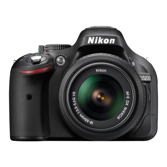 Nikon D5200 Quick Setup Manual