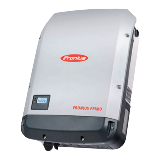 Fronius Primo 10.0-1 Installation Instructions Manual
