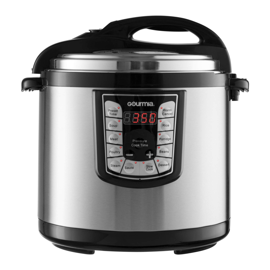 Gourmia GPC1000 - Multi-mode Smartpot Pressure Cooker Manual | ManualsLib