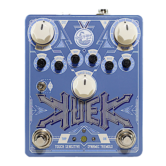 ROCK FABRIK EFFECTS KUEK User Manual