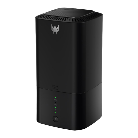 Acer Predator Connect X5 5G CPE Manuals