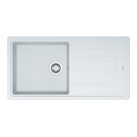 Franke Titan TTD 611-97 Installation And User Manual