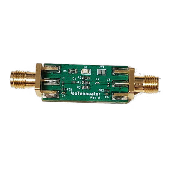 Tucson IsoTennuator Assembly And Operation Manual