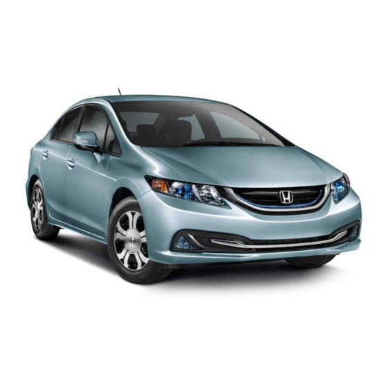 Honda 2014 Civic CNG Manuals