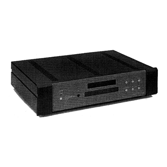 Krell Industries Front Loading Compact Disc Player KAV-300cd Instructions For Use Manual