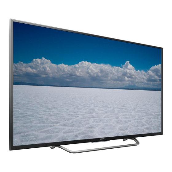 Sony Bravia XBR-65X750D Reference Manual
