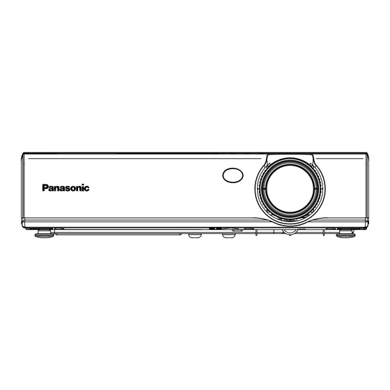 Panasonic PT-LB20E Operating Instructions Manual