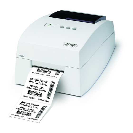 Primera LX200 Desktop Label Printer Manuals