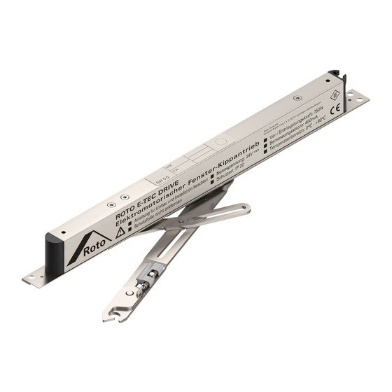 Roto E-Tec Drive Manuals