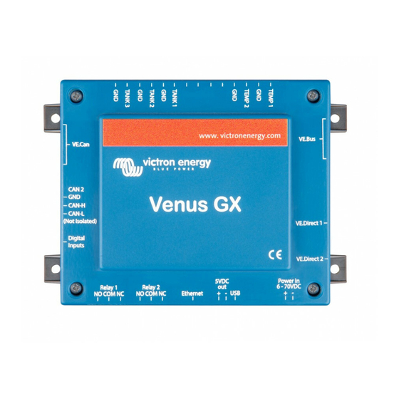 Victron energy Venus GX Preliminary Manual