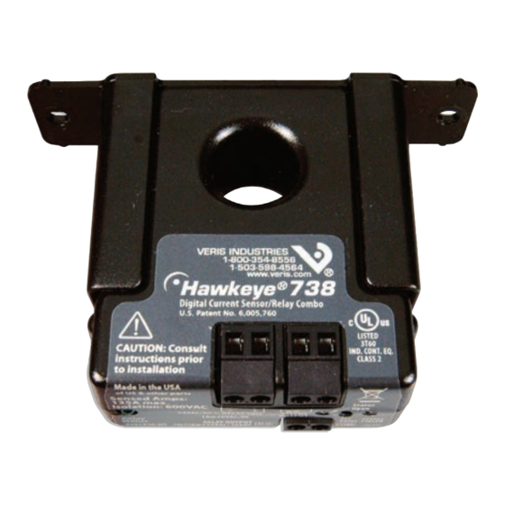 Veris Industries Hawkeye 738 Installation Manual