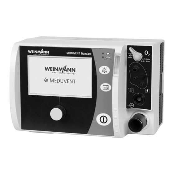 Weinmann MEDUVENT Standard Instructions For Use Manual