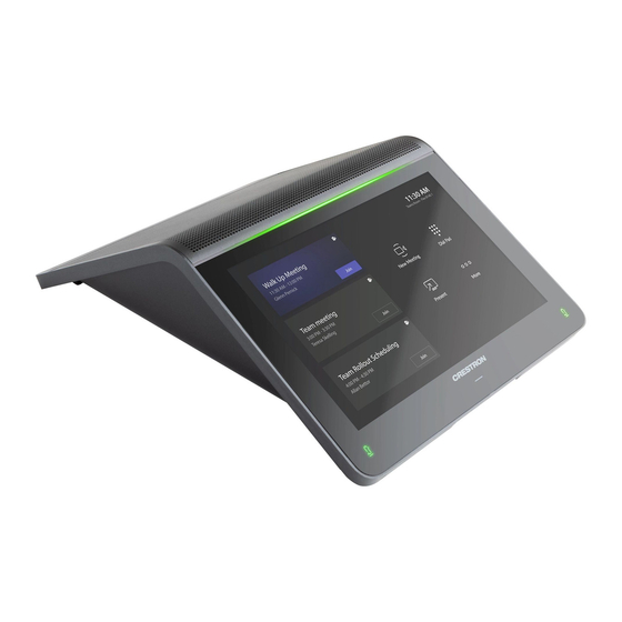 Crestron UC-2-T-V Quick Start