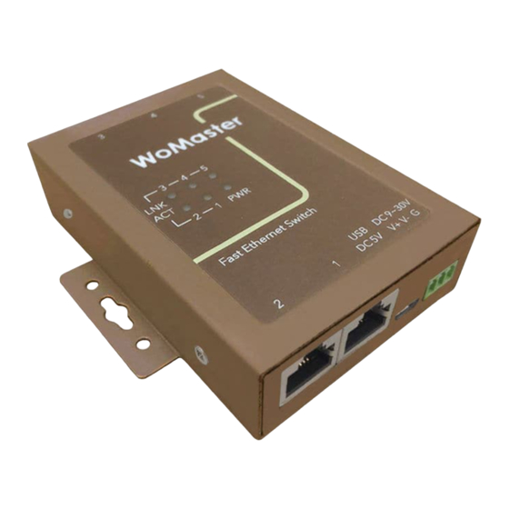 WoMaster DS105 Quick Installation Manual