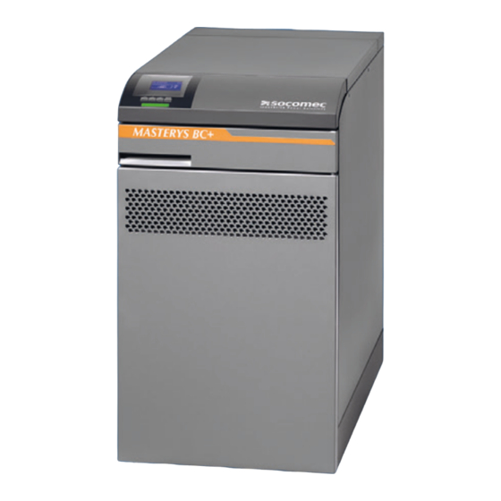 socomec MASTERYS BC+ 10 kVA Installation And Operating Manual