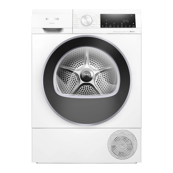 Siemens WQ45G200HK User Manual And Installation Instructions