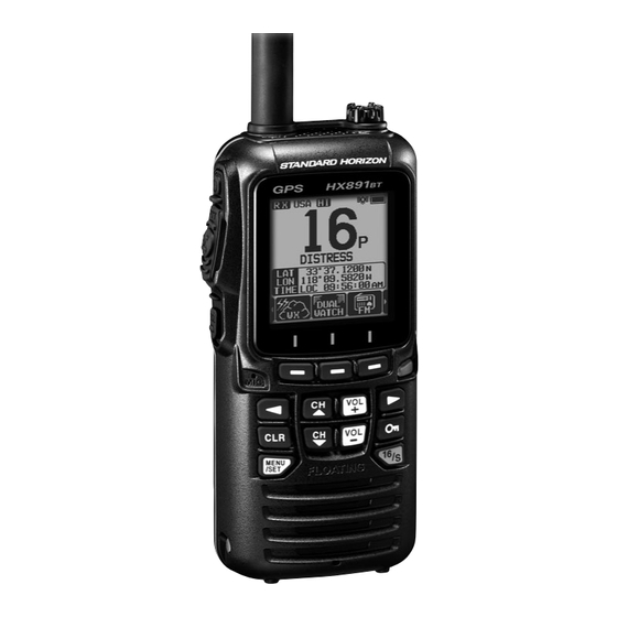 Standard Horizon HX891BT Owner's Manual