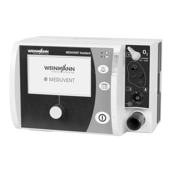 Weinmann MEDUVENT Standard Instructions For Use Manual