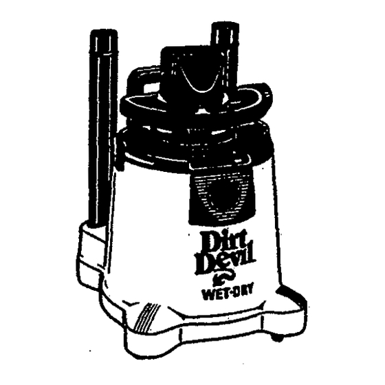 Dirt Devil Wet Dry Owner's Manual