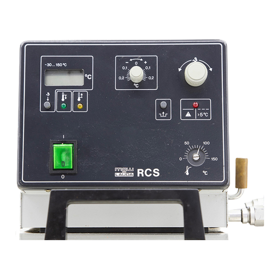 Lauda RCS 5 Operating Instructions Manual