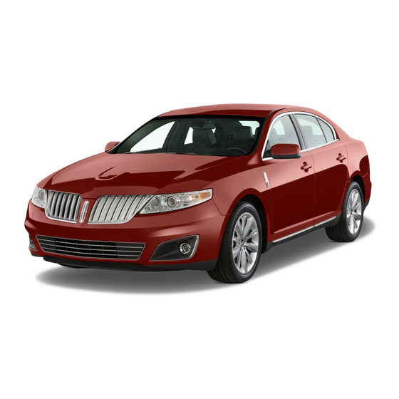 Lincoln 2010 MKS Quick Reference Manual