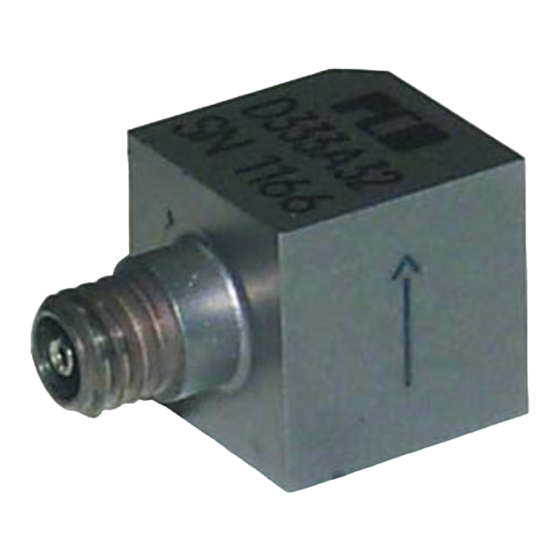 PCB Piezotronics 333B32 Installation And Operating Manual