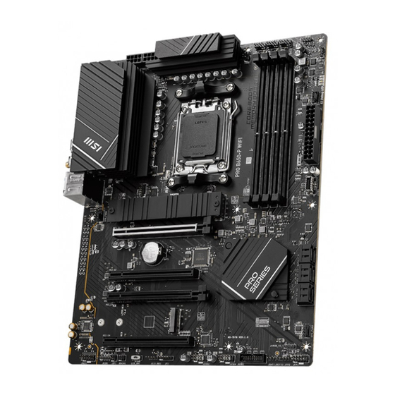 MSI PRO B650-P WIFI User Manual