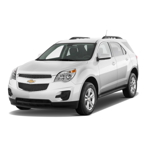 Chevrolet Equinox 2014 Getting To Know Manual
