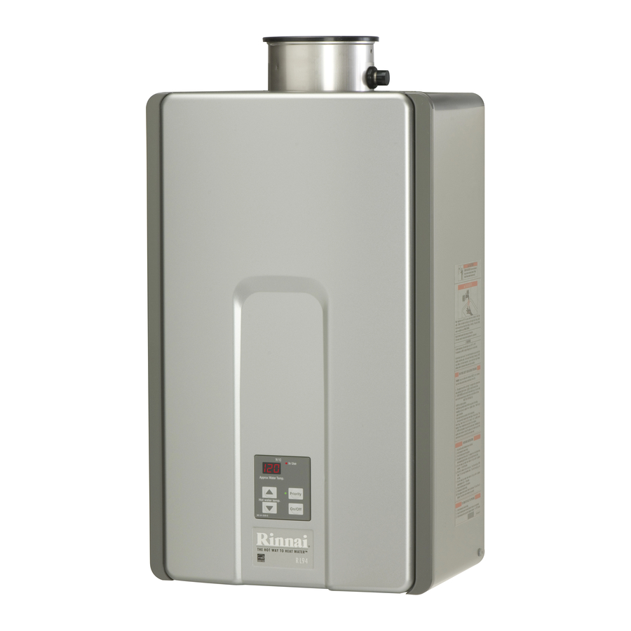 Rinnai RL75i Installation And Operation Manual