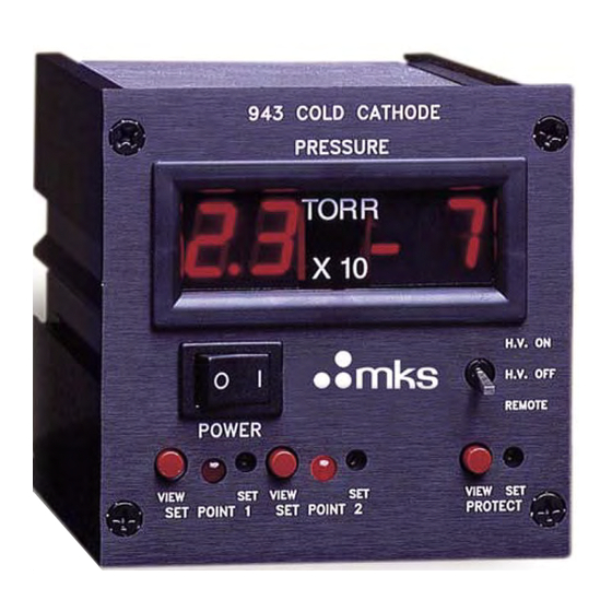 MKS 943 Series Instruction Manual