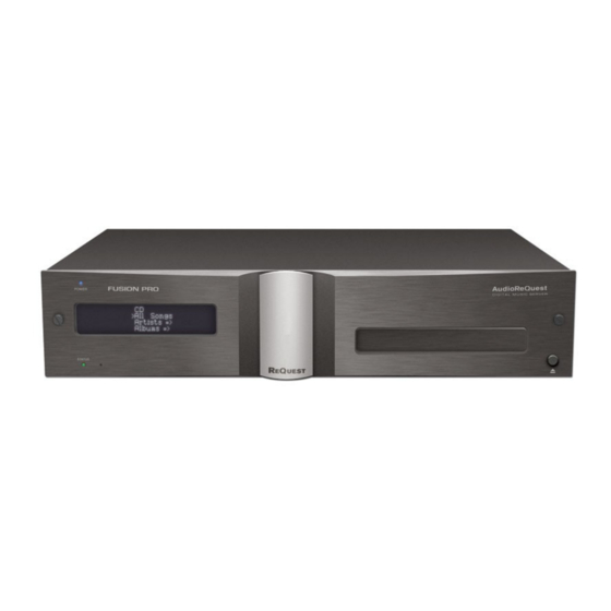 Crestron AudioReQuest Interface Manual