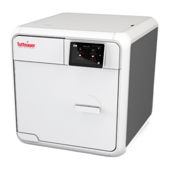 Tuttnauer T-Edge 10 Operation And Maintenance Manual