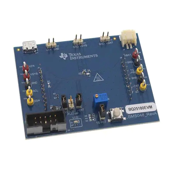 Texas Instruments BQ25180 User Manual