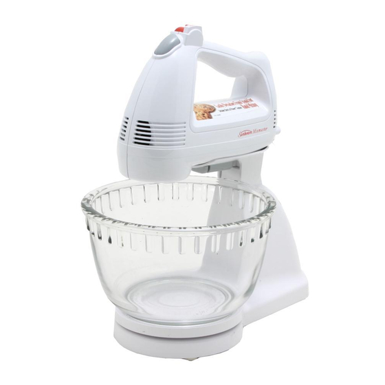 Sunbeam MIXMASTER 2372 Instruction Manual