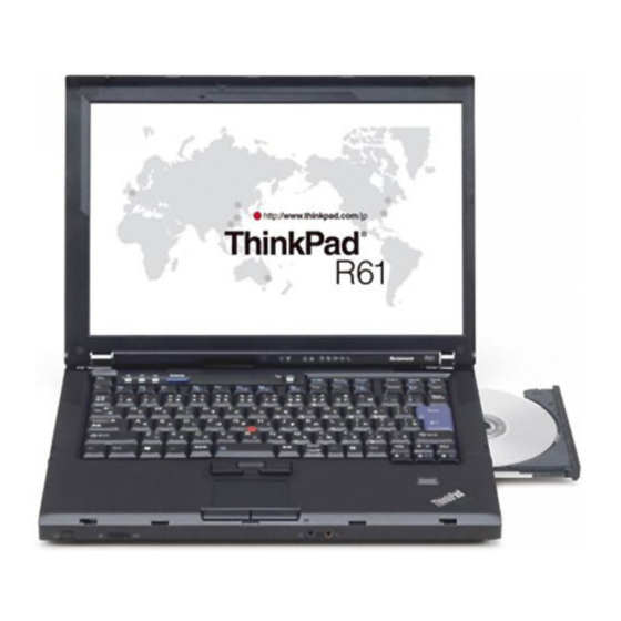Lenovo R61i - ThinkPad 7650 - Core 2 Duo 1.83 GHz Manuals