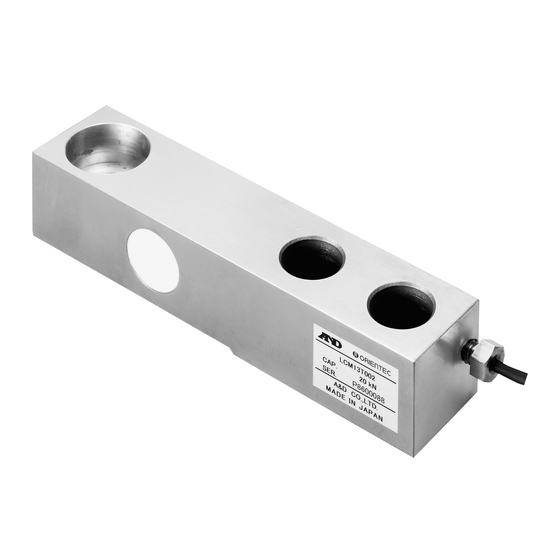 A&D LCM13K100 Instruction Manual