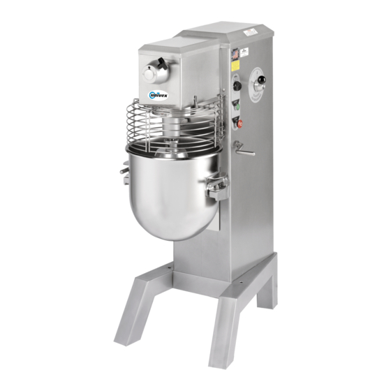 Univex SRM30+ Mechanics Maintenance Manual