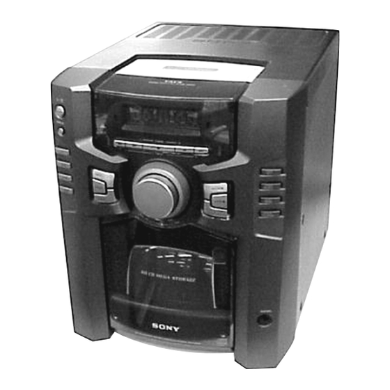 Sony HCD-GS100 - Mini Hi-fi Component System Manuals