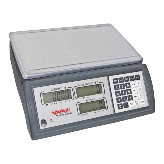 Soehnle Professional 9221 Operating Instructions Manual