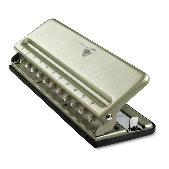 LEVENGER CIRCA PORTABLE PUNCH QUICK START MANUAL Pdf Download | ManualsLib
