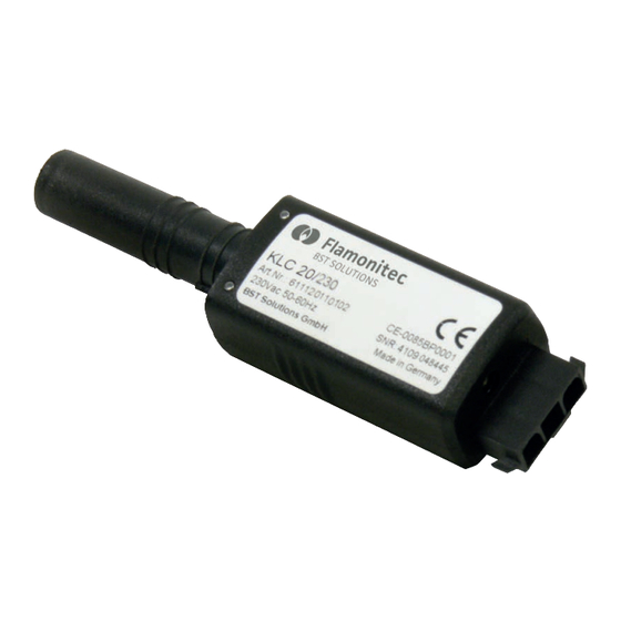 BST FLAMONITEC KLC 20 Operating Manual