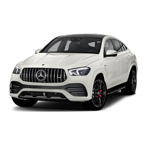 Mercedes-Benz AMG GLE Coupe Series Operator's Manual Supplement
