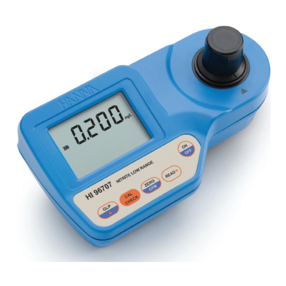 Hanna Instruments HI96707 Instruction Manual