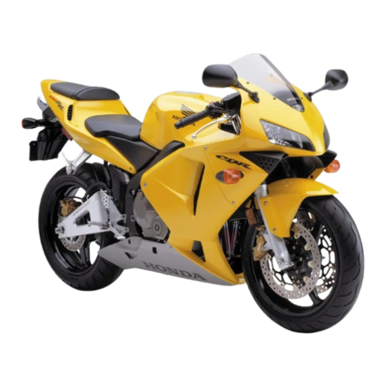 Honda CBR600RR 2006 Manuals