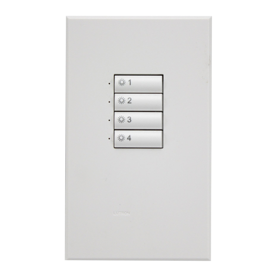 Lutron Electronics seeTouch GRAFIK Eye SG-4BN Series Manual