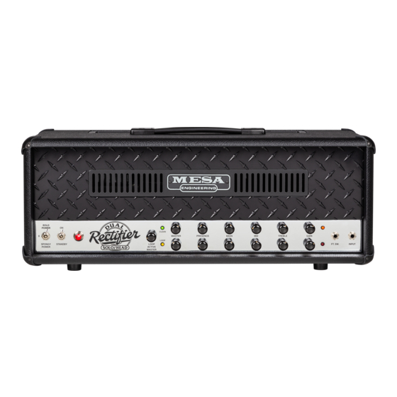 Mesa/Boogie 90s DUAL RECTIFIER Manuals