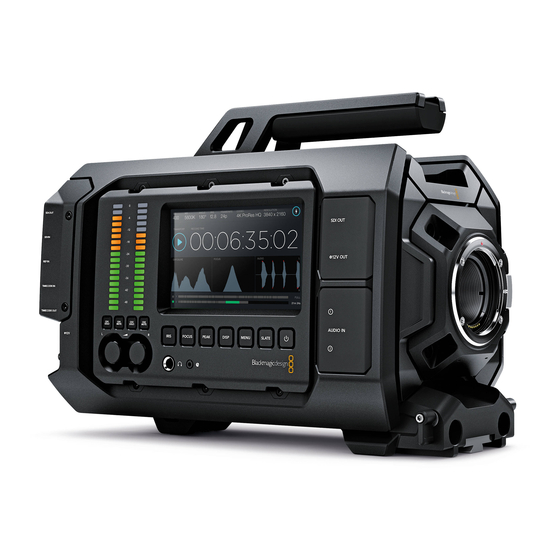 Blackmagicdesign Blackmagic URSA Installation And Operation Manual