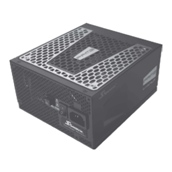 Seasonic PRIME 650 W Titanium User Manual