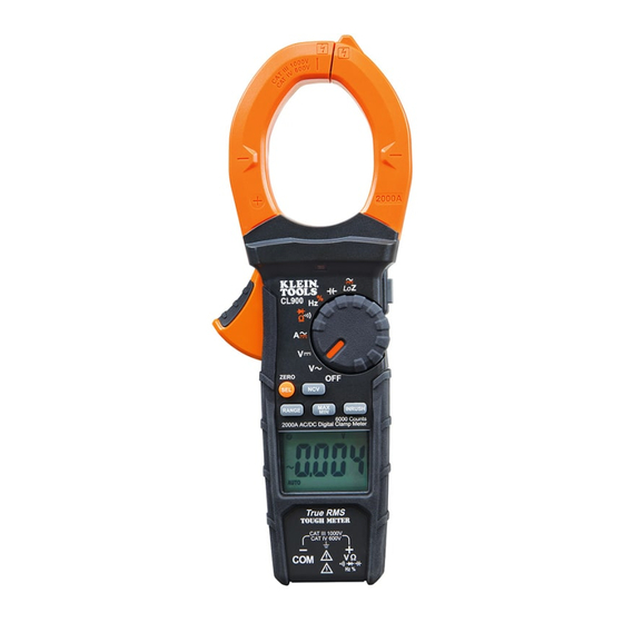 Klein Tools CL900 Instruction Manual